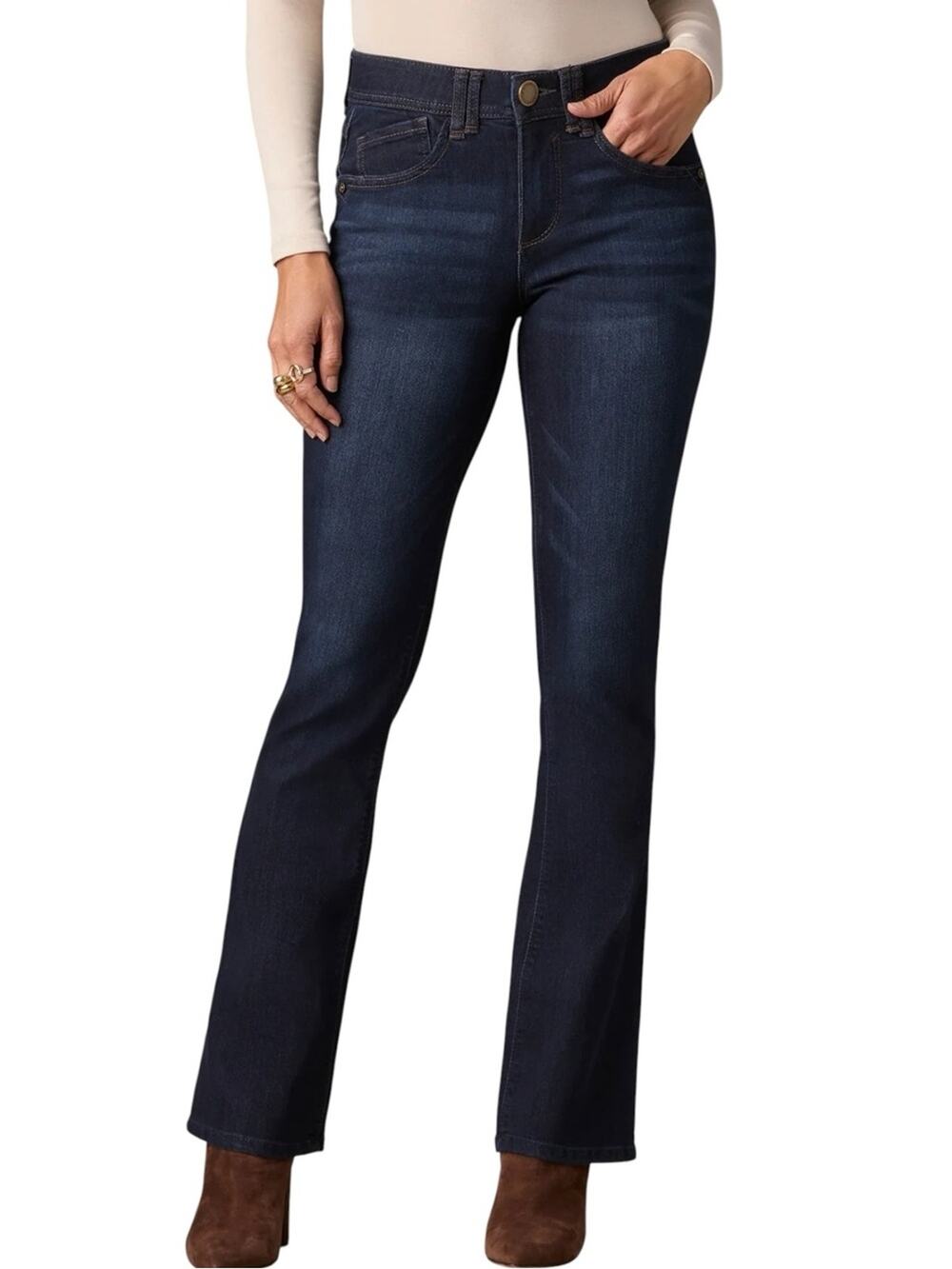 Wit & Wisdom Brittany Mid-Rise Baby Boot Jeans Stretch Jeans Sz 14